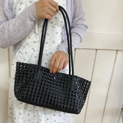 Women’s Hollow-Out Woven Tote Bag