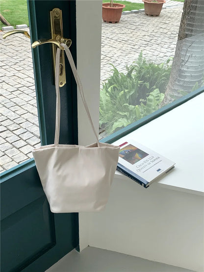 Women’s Soft Nylon Bucket Tote Bag