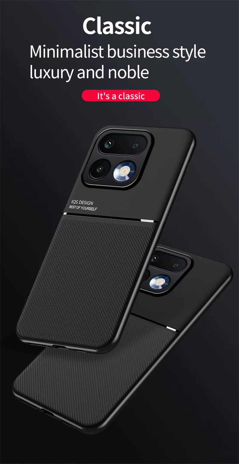 Magnetic PU Leather Shockproof Phone Case