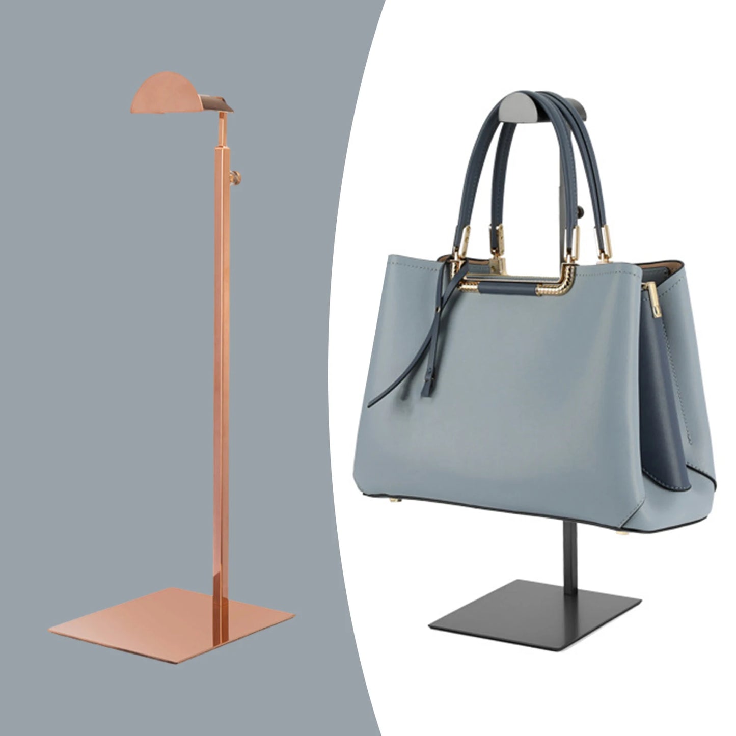 Adjustable Stainless Steel Handbag Display Stand