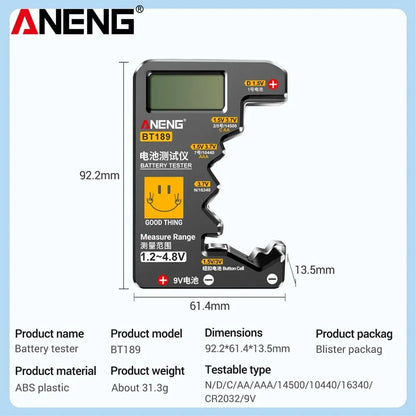ANENG BT189 Universal Battery Tester