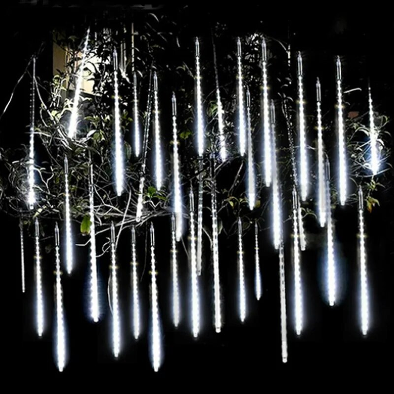 30/50cm 8 Tubes Meteor Shower Rain Christmas Led String Lights