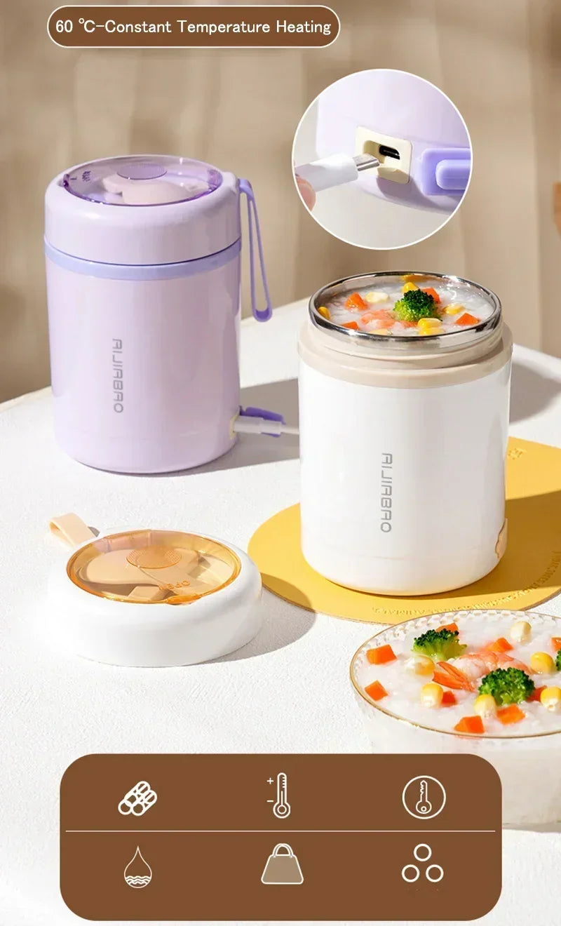 USB Electric Heated Lunch Box – 600ml