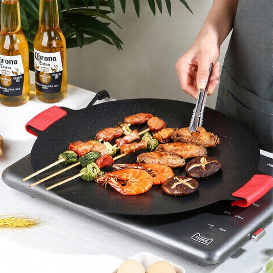 Non-Stick BBQ Grill Pan – Korean Style Barbecue Cooking Plate
