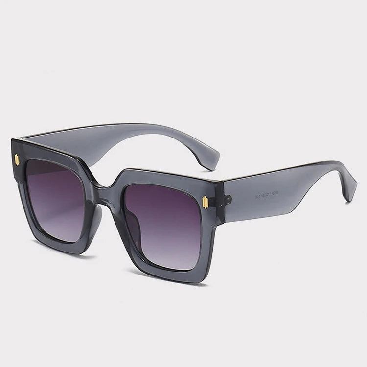 Classic Luxury Brand Designer Big Frame Square Sunglasses