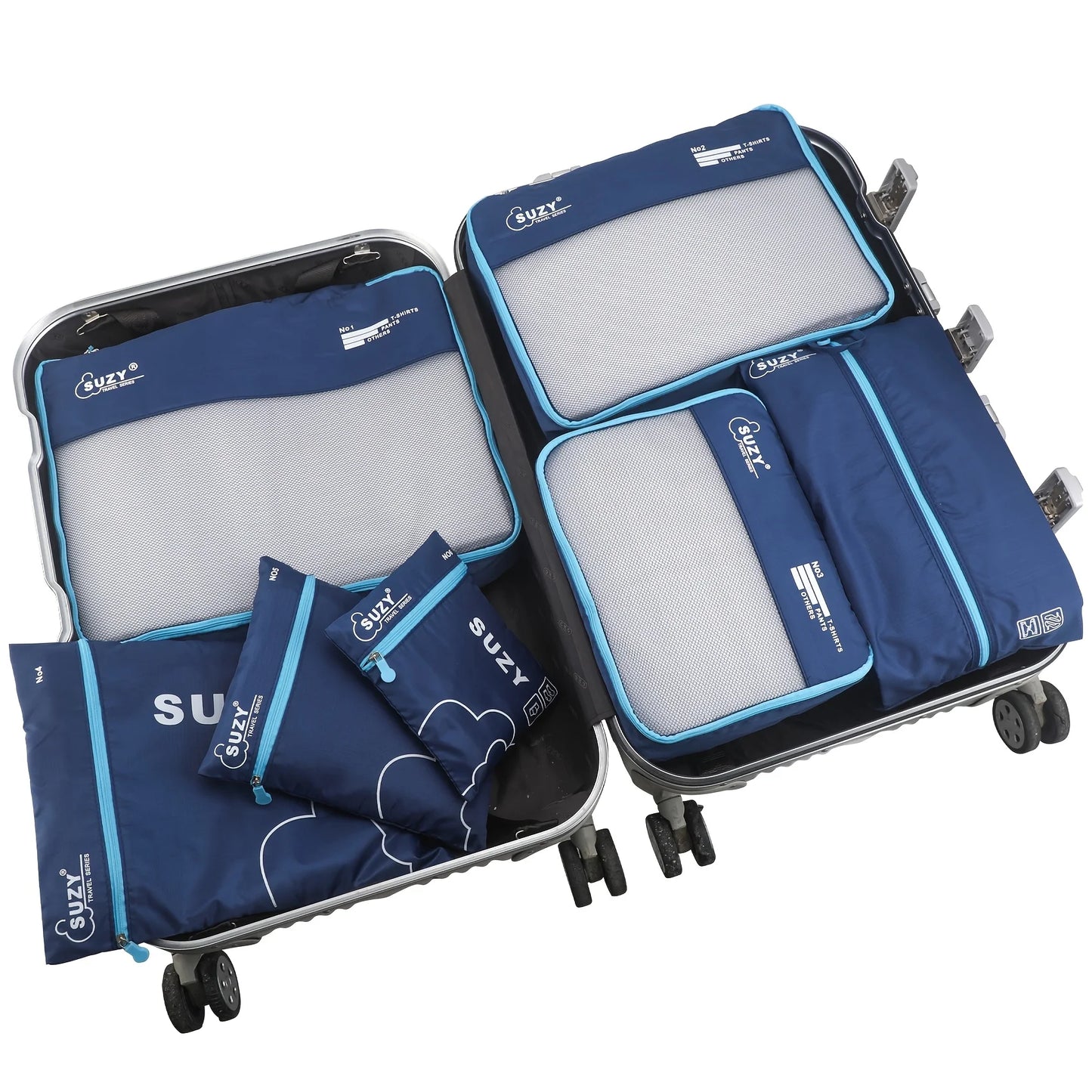 Mesh Luggage Organizer Bags for Suitcases and Travel Storage