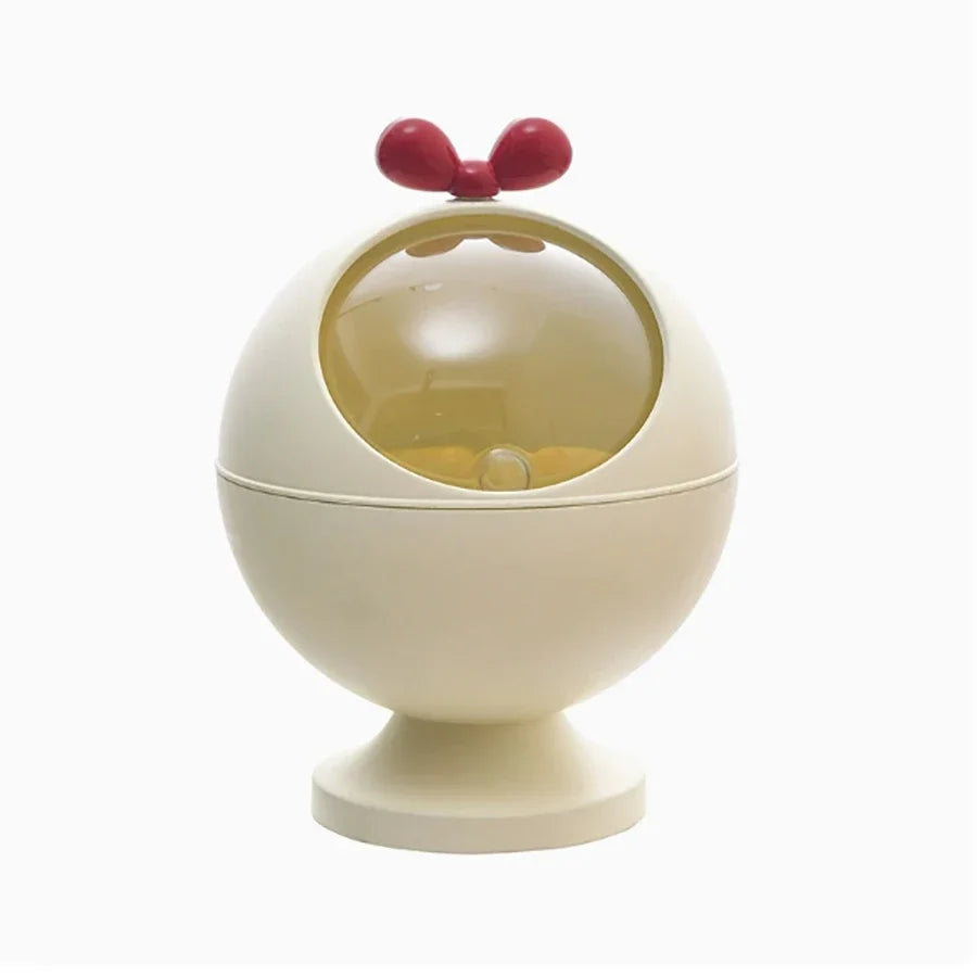 Cute Desktop Bow Storage Box Organizer