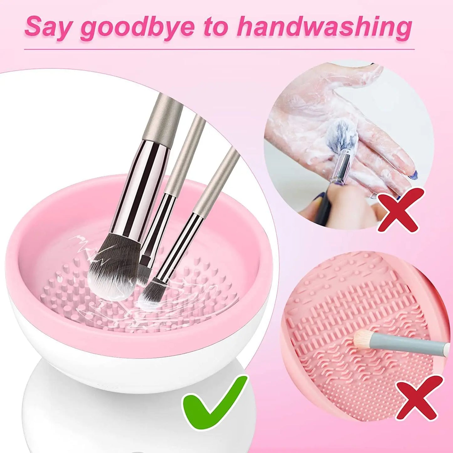 Portable USB Makeup Brush Cleaner Machine