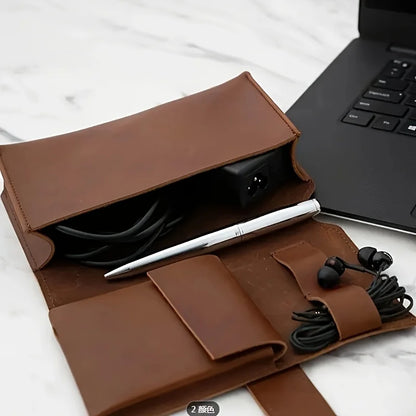 PU Leather Tech Organiser Travel Case