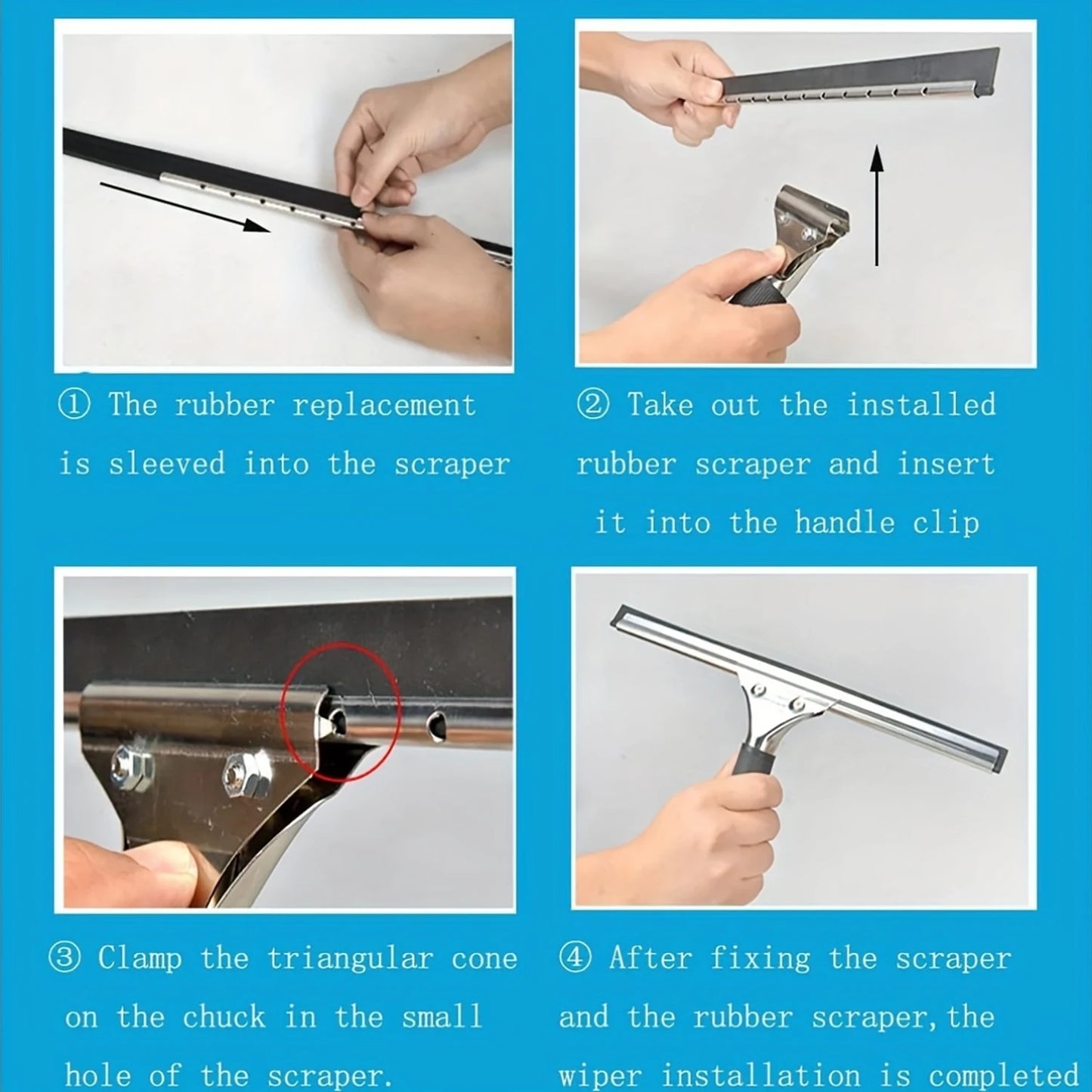 Silicone Squeegee Replacement Rubber Blades
