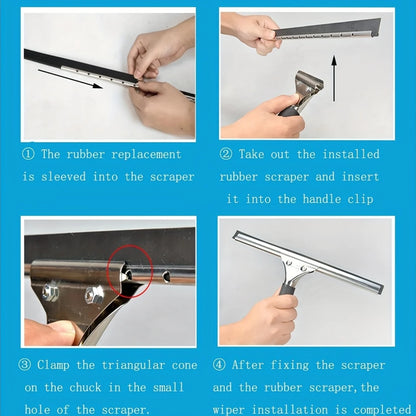 Silicone Squeegee Replacement Rubber Blades