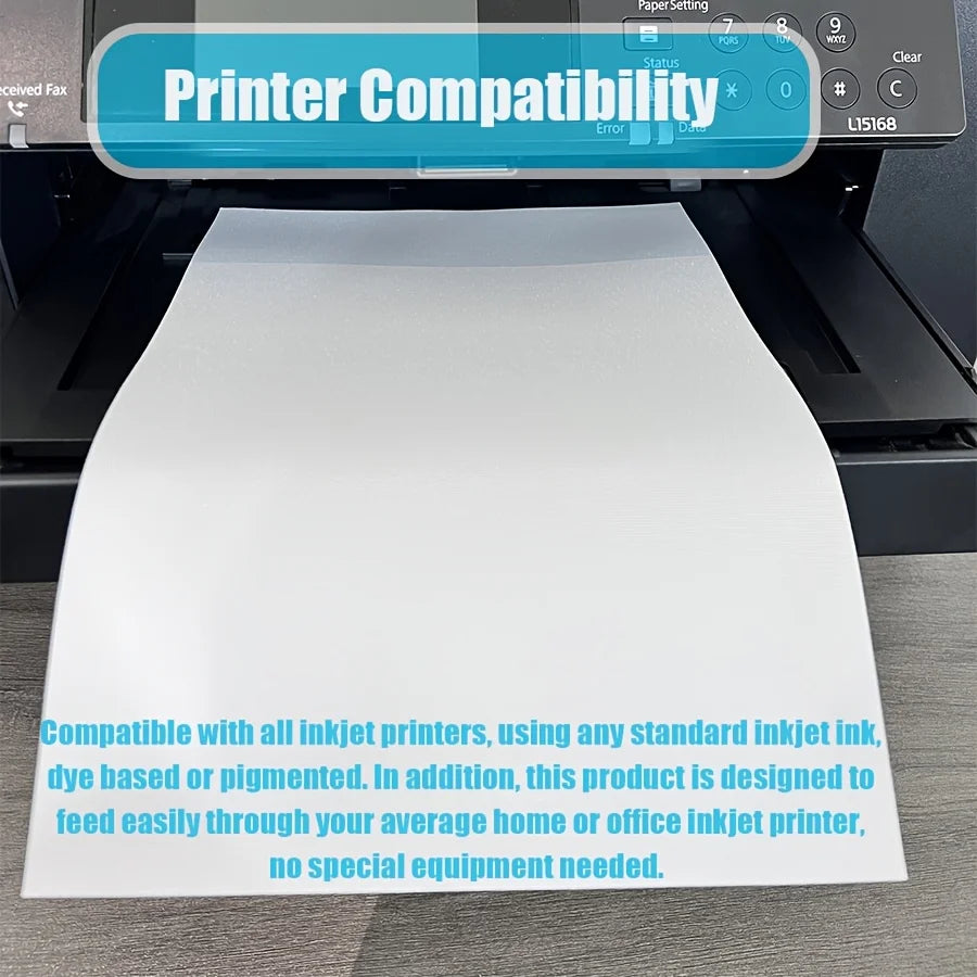 Printable Cotton Canvas Fabric Sheets for Inkjet Printers