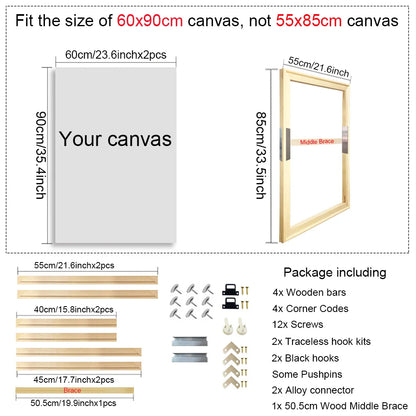 Wooden Canvas Frame for Paintings & Photos