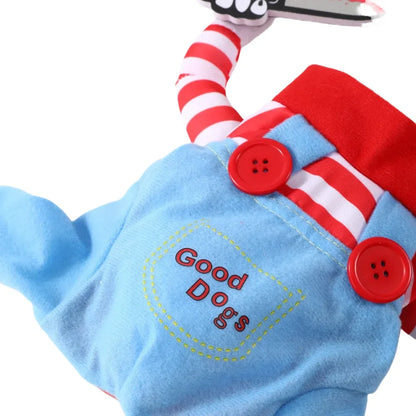 Funny Cosplay Pet Costume with Plush Knife