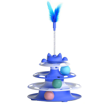 Interactive Cat Tower Ball Toy