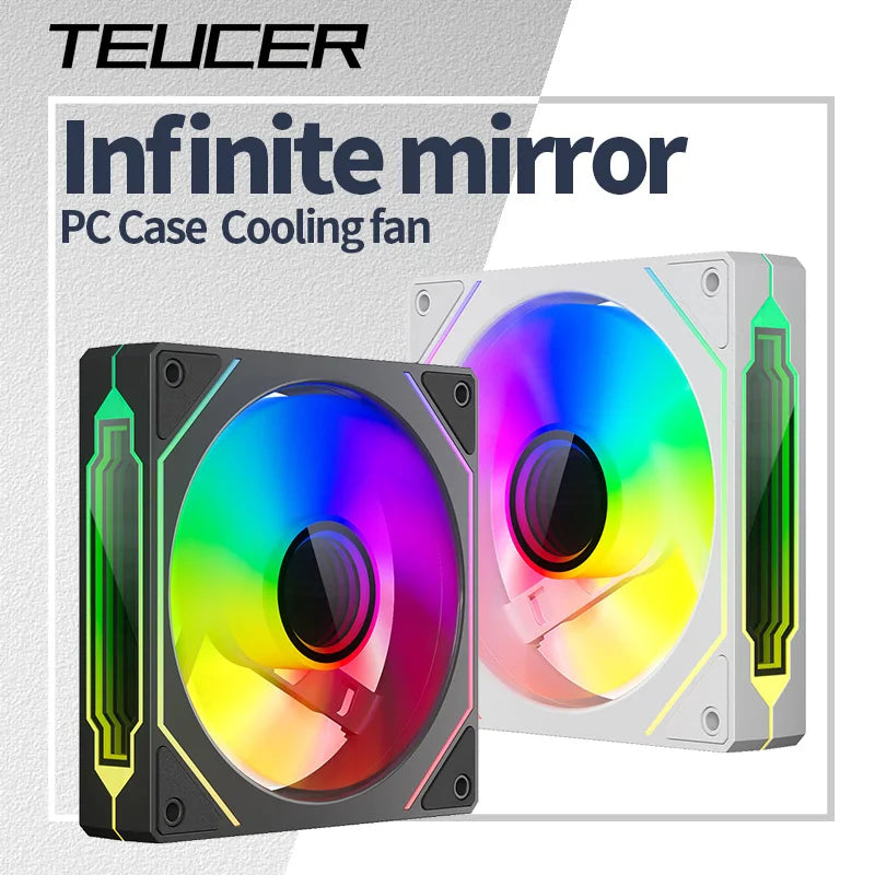 120mm ARGB Infinity Mirror Cooling Fan with PWM Control
