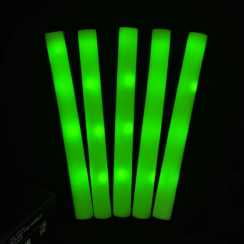 LED Flashing Foam Glow Sticks for Parties, Weddings & Events