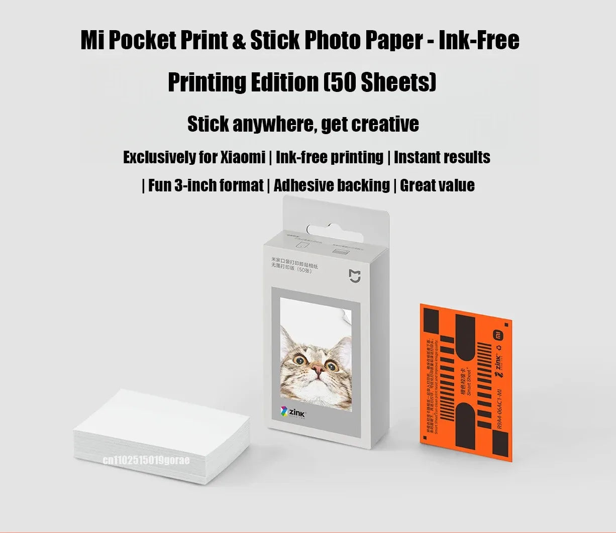 Xiaomi ZINK Self-Adhesive Photo Paper for Pocket Printer