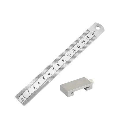 Precision Woodworking Positioning Ruler with Limit Block