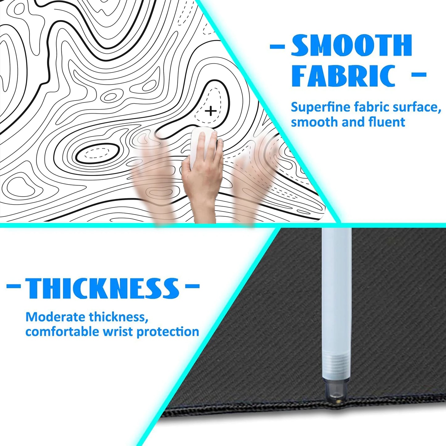 Extended Gaming Desk Mat
