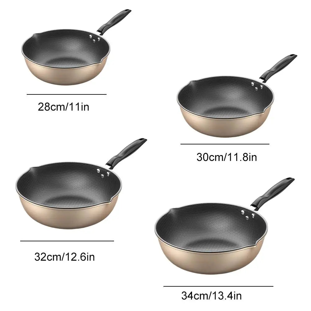 Honeycomb Non-Stick Wok Frying Pan