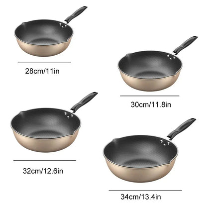 Honeycomb Non-Stick Wok Frying Pan