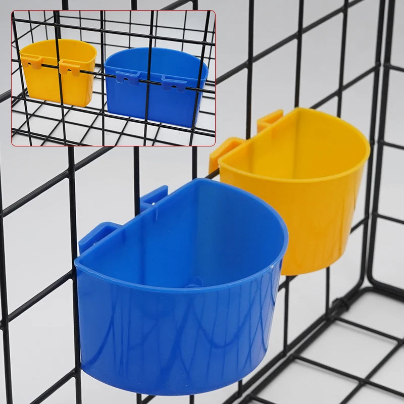 Plastic Bird Feeder Bowls for Cage