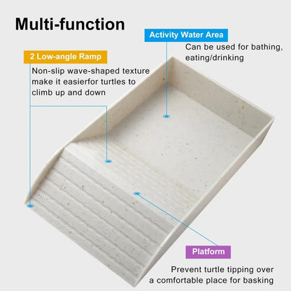 Reptile Bathing Pool with Ramp