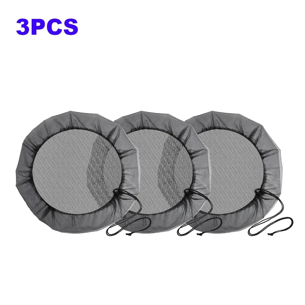 Rain Barrel Filter Mesh Cover with Drawstring