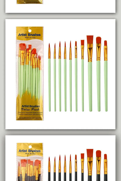 Multi-Purpose Artist Paint Brush Set