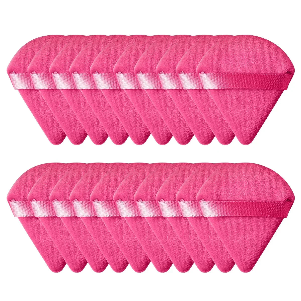Triangle Velvet Makeup Powder Puff Set
