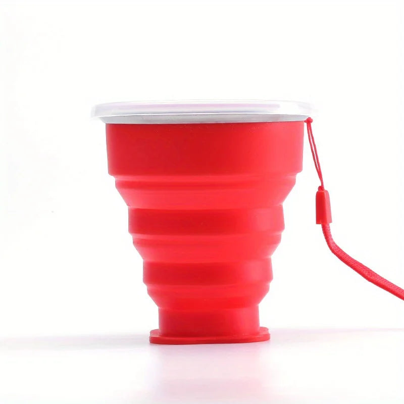 Collapsible Silicone Travel Cup with Lid