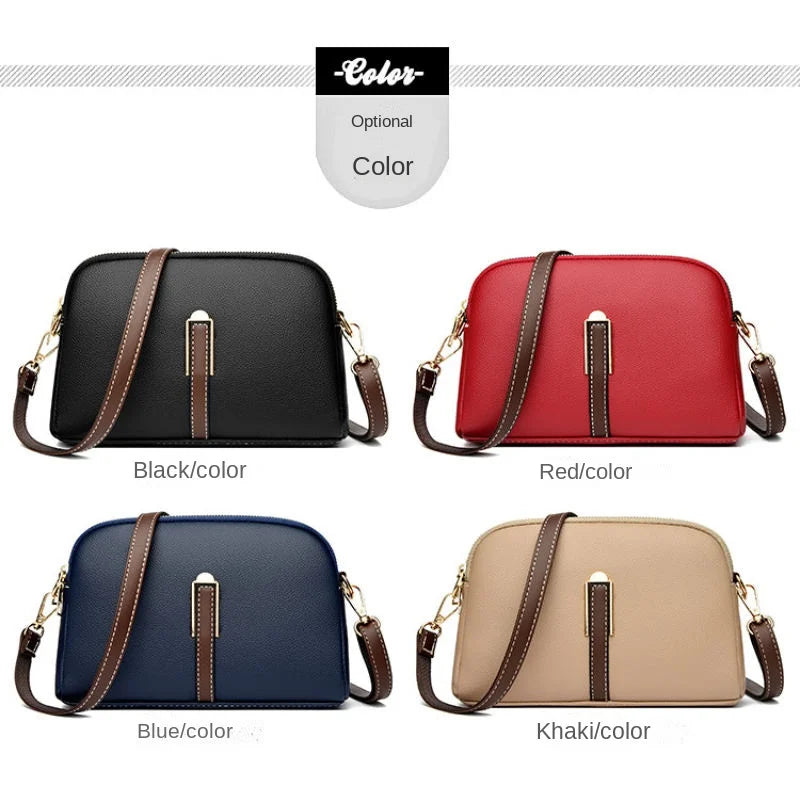 Women’s Genuine Cowhide Leather Crossbody Messenger Bag