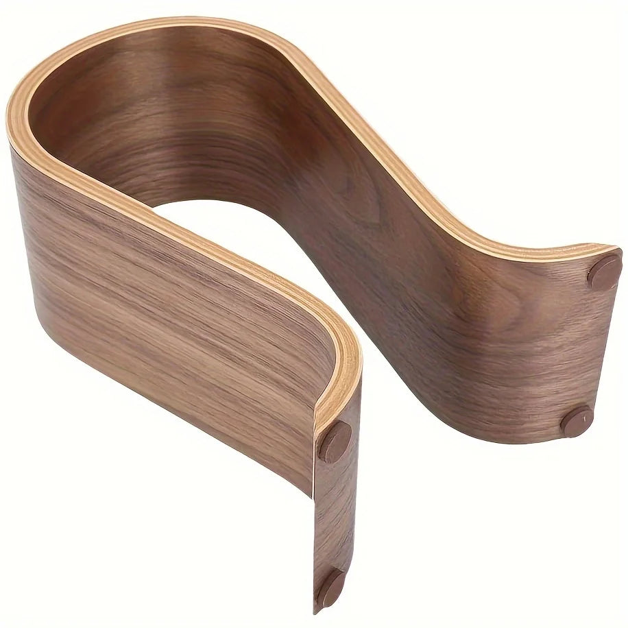 U-Shaped Wooden Headphone Stand for Desk