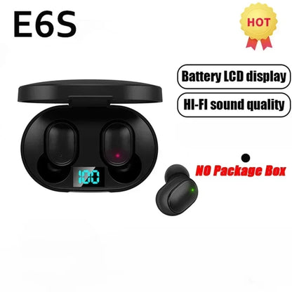 E6S Wireless Bluetooth Earbuds with Charging Case