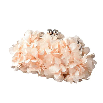 Wedding Dress Floral Clutch Bag