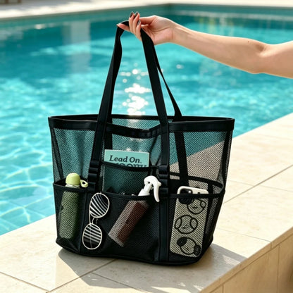Large Mesh Beach Tote Bag