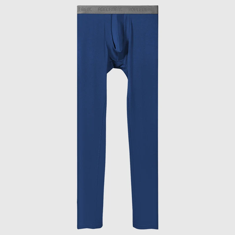 Men's Thermal Base Layer Pants with Support Pouch