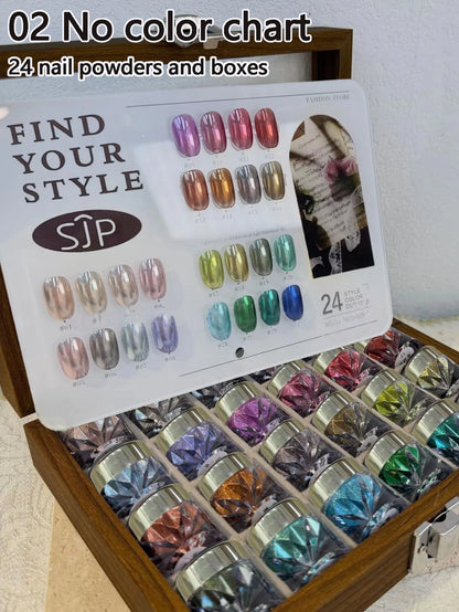 Color Moonlight Magic Mirror Nail Powder Set
