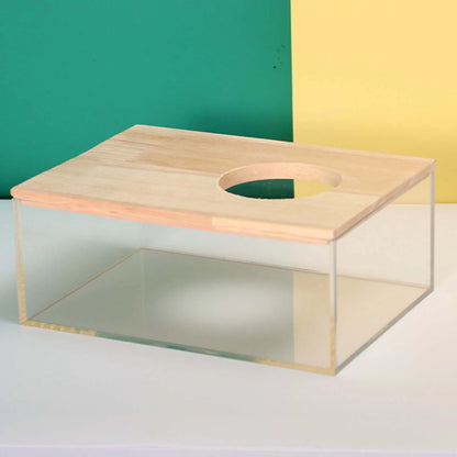 Acrylic Hamster Sand Bath House