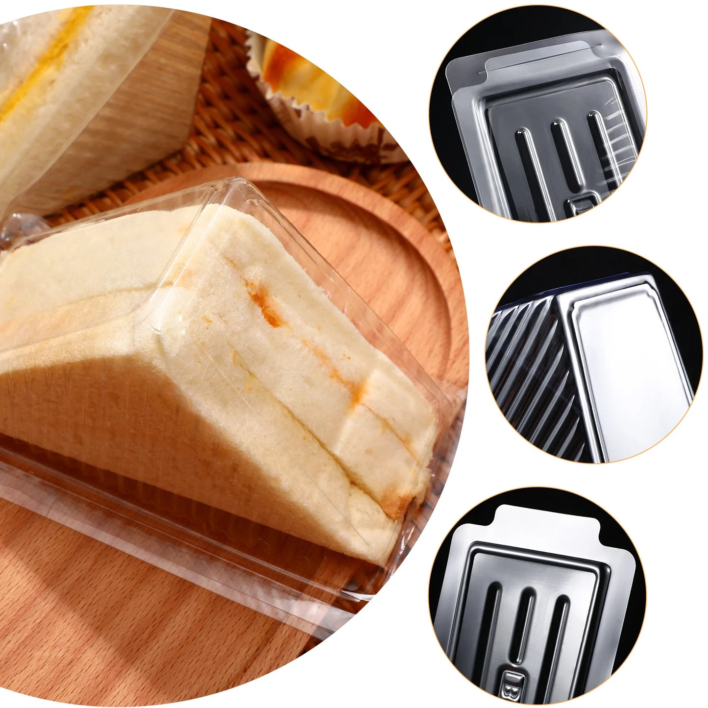 Disposable Triangle Sandwich Packing Boxes