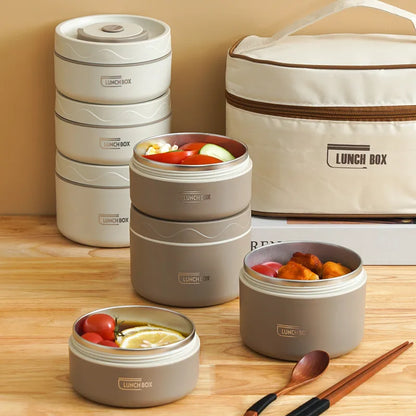 Insulated Stainless Steel Lunch Container Set