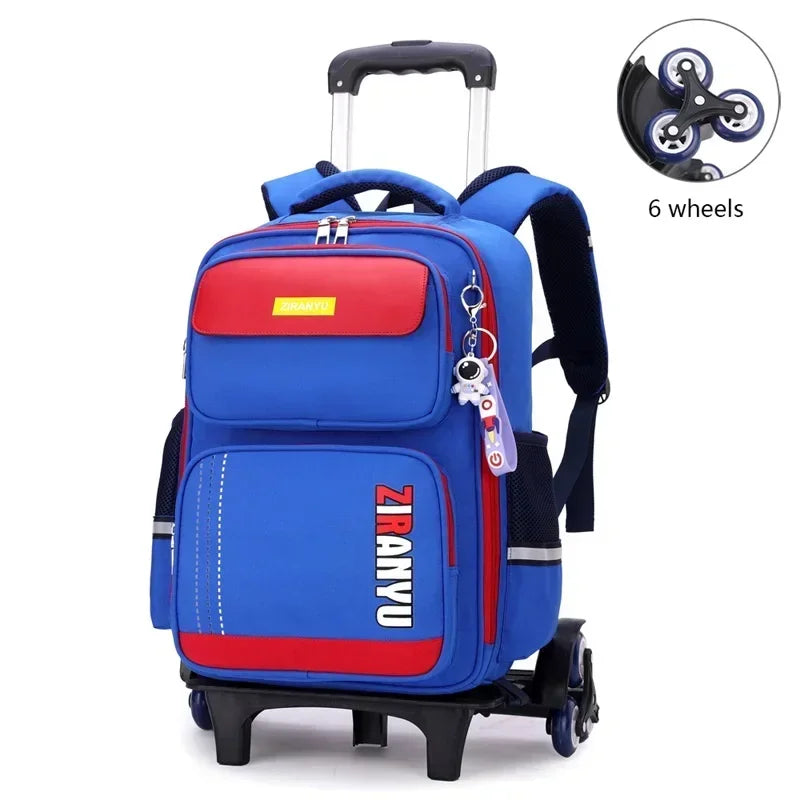 Rolling School Backpack with Wheels for Kids