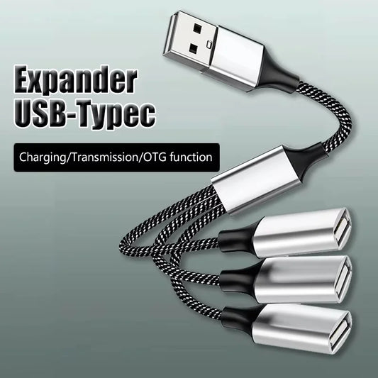 USB Type-C Hub 4-Port Splitter