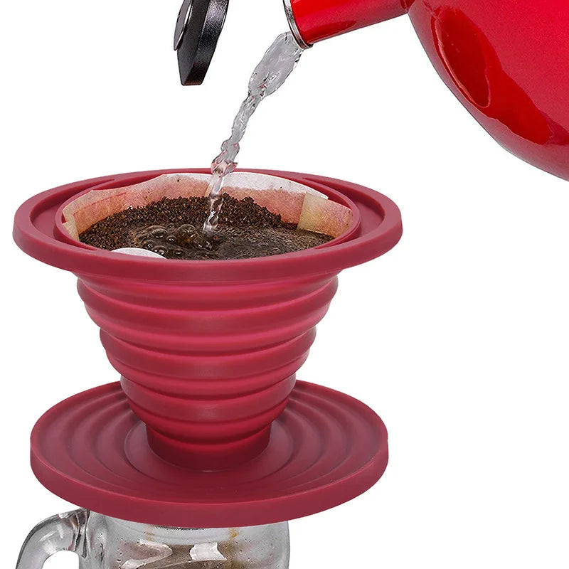 Collapsible Silicone Pour Over Coffee Dripper