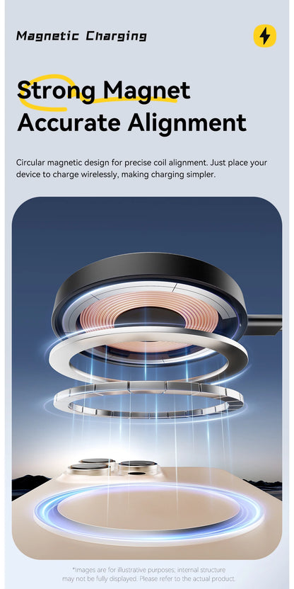 ESSAGER Magnetic Wireless Charger with Phone Holder