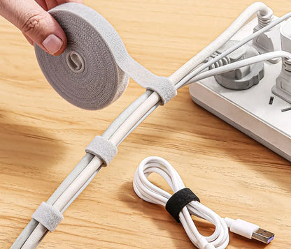 Reusable Velcro Cable Organizer Roll