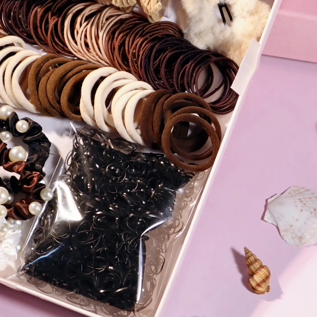 Brown Hair Accessories Set