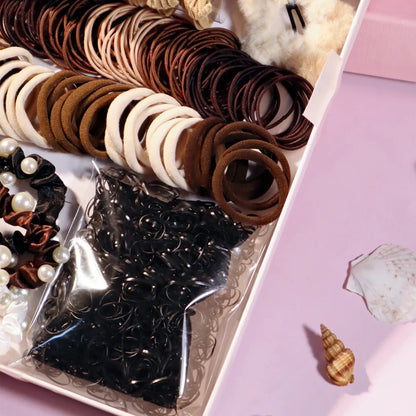 Brown Hair Accessories Set