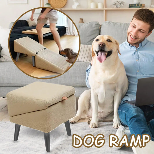 Foldable Non-Slip Pet Ramp & Step Stool